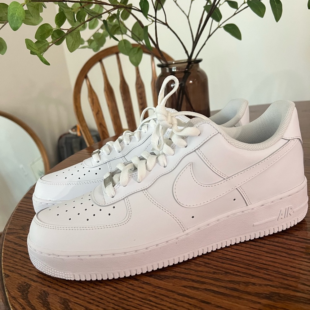 New Nike Air Force One White Sneakers